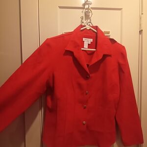 Coldwater Creek Red Women's Blazer